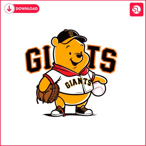 winnie-the-pooh-san-francisco-giants-baseball-svg