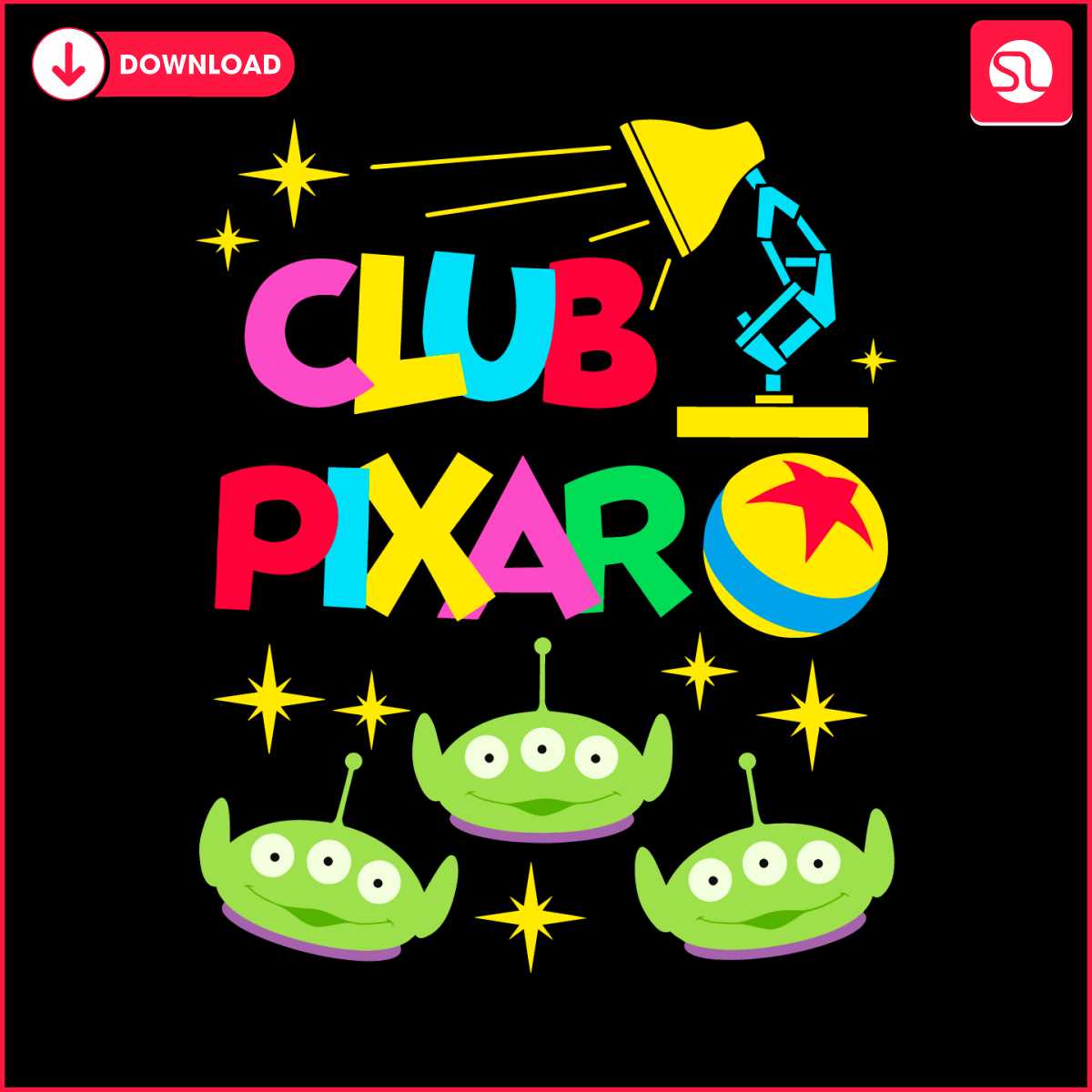 Disney Pixar Club 2024 Toy Story Aliens SVG SVGLand