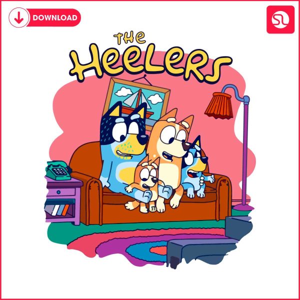 retro-the-heelers-bluey-family-png