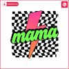 neon-mama-checkered-mom-lightning-bolt-svg