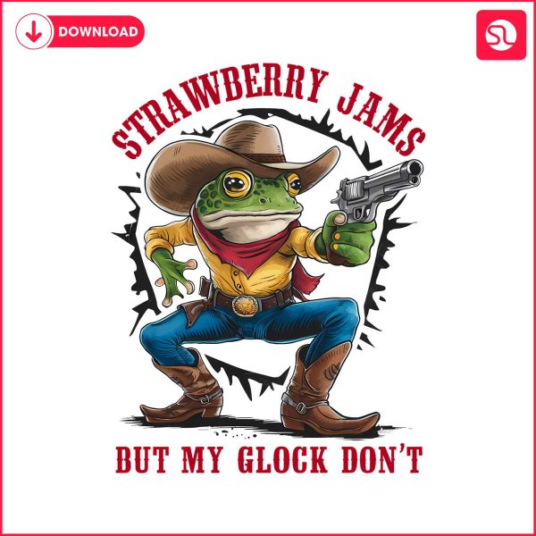 retro-cowboy-strawberry-jams-but-my-glock-dont-png