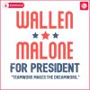 wallen-malone-for-president-funny-presidential-election-svg