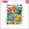 okay-to-be-different-pikachu-friends-png