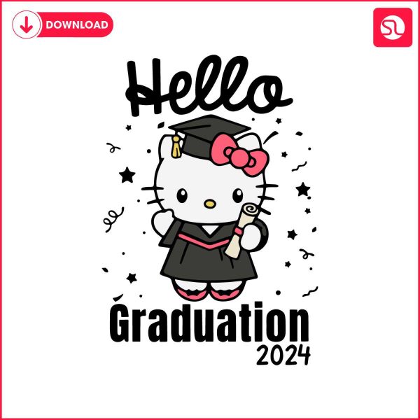 groovy-hello-graduation-2024-kitty-svg