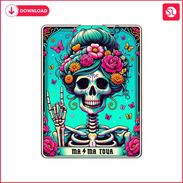 floral-mama-tour-skeleton-tarot-card-png