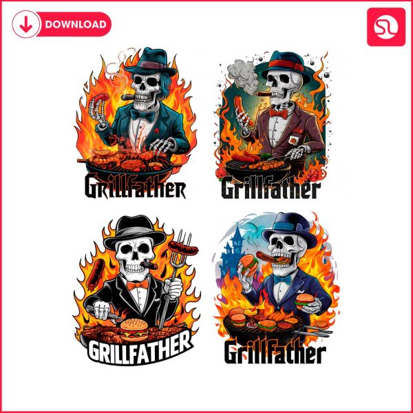 retro-grillfather-funny-skeleton-dad-png-bundle