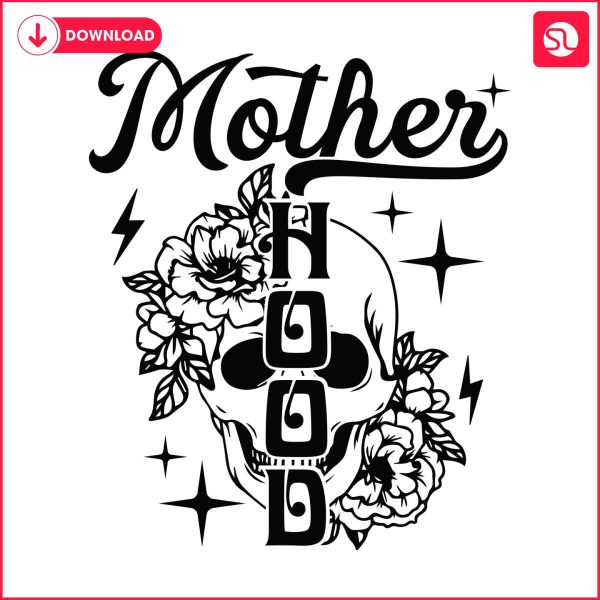 motherhood-floral-skull-funny-mom-png