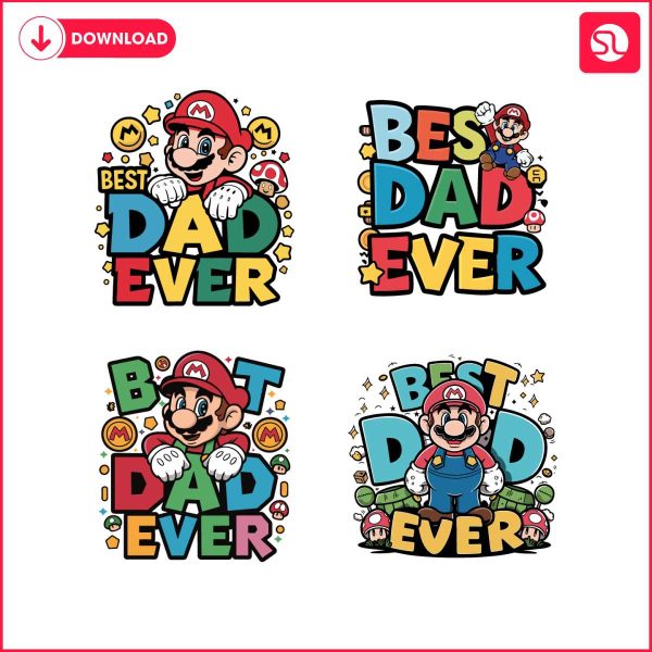 best-dad-ever-super-mario-svg-bundle