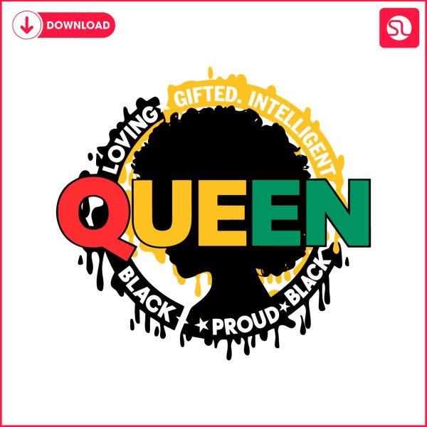 queen-black-women-happy-juneteenth-svg