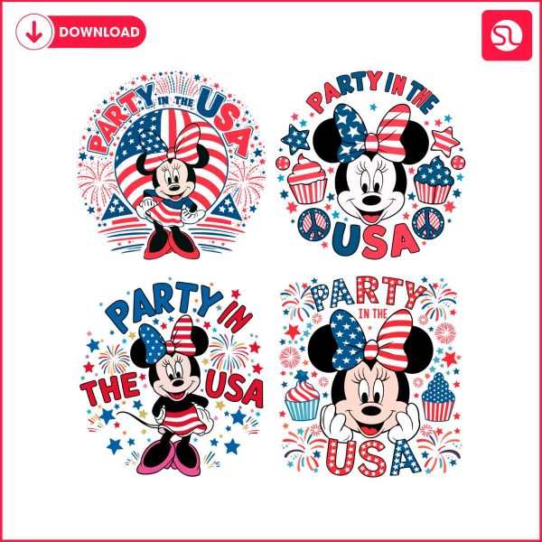 party-in-the-usa-minnie-mouse-svg-bundle