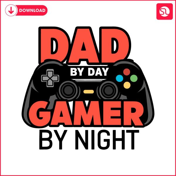 dad-by-day-gamer-by-night-controllers-svg