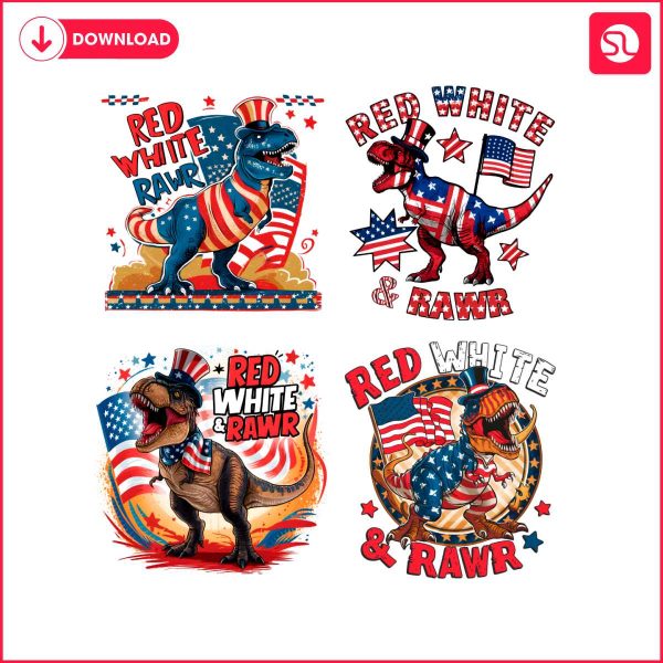 red-white-and-rawr-4th-of-july-png-bundle