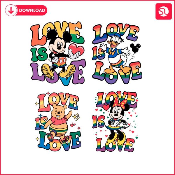 disney-characters-love-is-love-svg-bundle