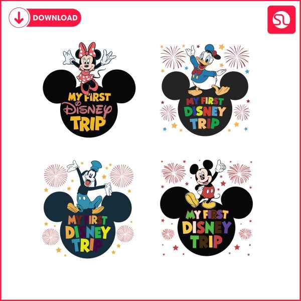 my-first-disney-trip-cartoon-characters-svg-bundle