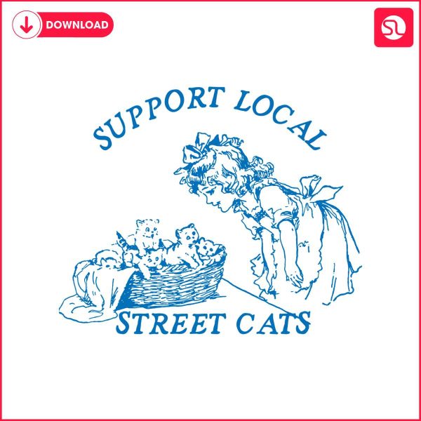 cute-kitten-support-local-street-cats-svg