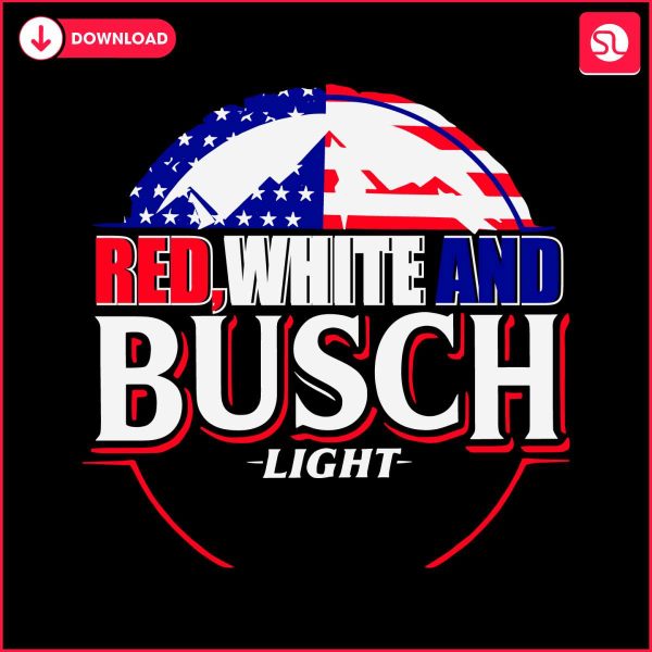 red-white-and-busch-light-american-flag-svg