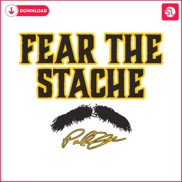 paul-skenes-fear-the-stache-pittsburgh-pirates-player-svg