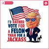 vote-for-a-felon-than-for-a-jackass-meme-png