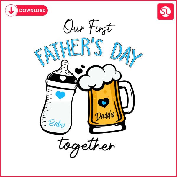 custom-matching-out-first-fathers-day-together-svg