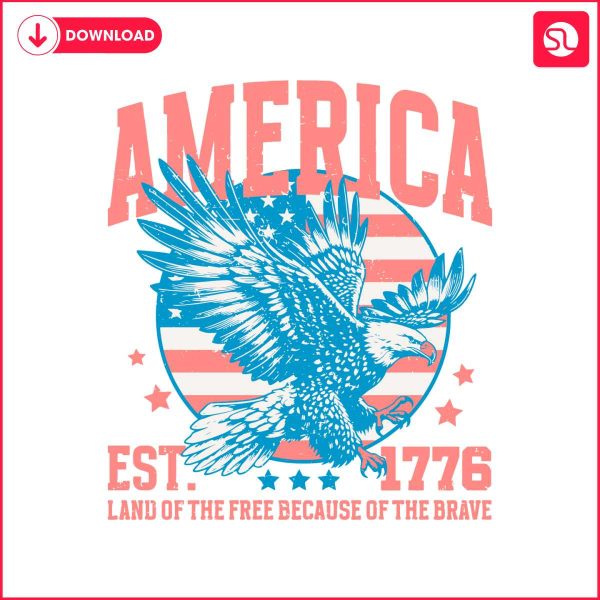 eagle-america-land-of-the-free-est-1776-svg