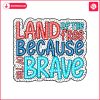 land-of-the-free-because-of-the-brave-dalmatian-dots-svg