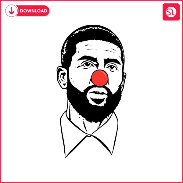 funny-kyrie-irving-clown-basketball-player-svg