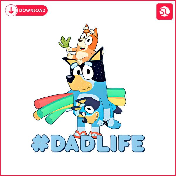 bluey-bandit-dad-life-cartoon-png