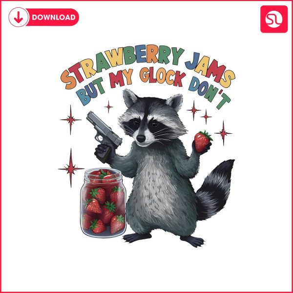 retro-strawberry-jams-but-my-glock-dont-meme-svg