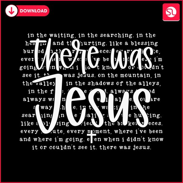 there-was-jesus-religious-bible-verse-svg