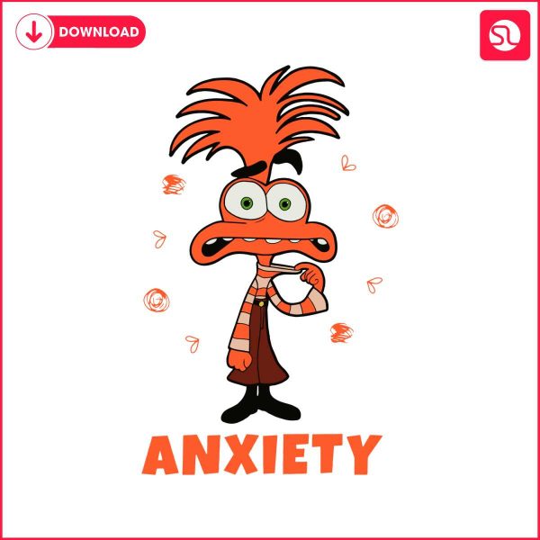 inside-out-anxiety-disney-character-svg
