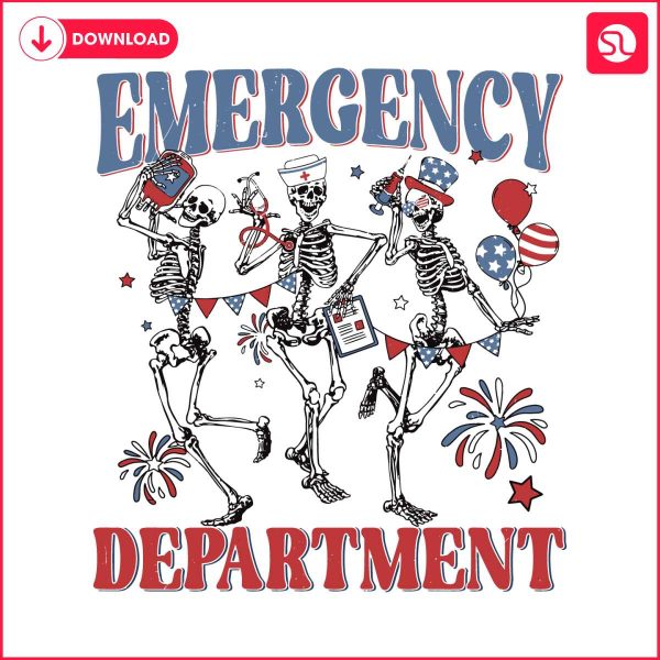 emergency-department-4th-of-july-skeleton-svg