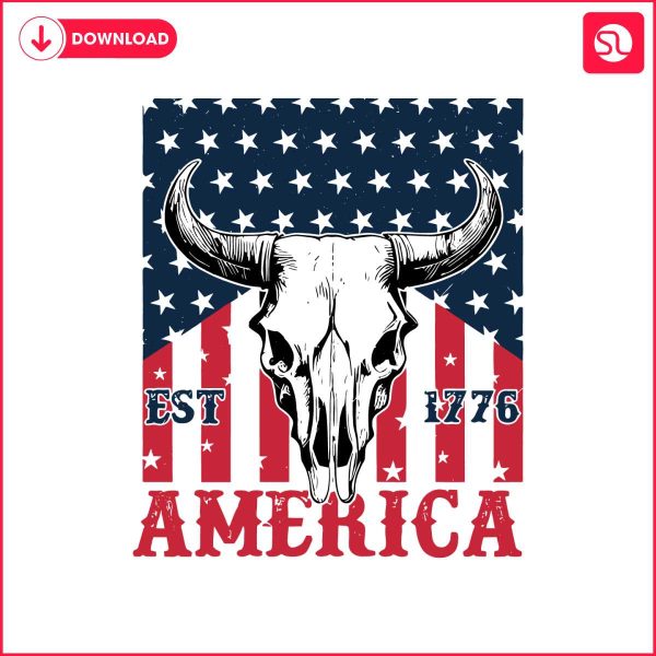 western-patriotic-american-est-1776-bull-skull-svg