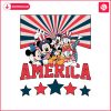 retro-america-disney-friends-independence-day-svg