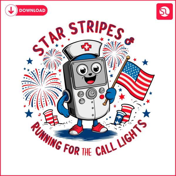 nurse-remote-stars-stripes-and-running-for-call-lights-png