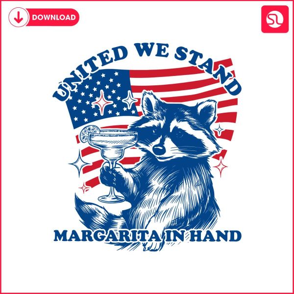 united-we-stand-margarita-in-hand-raccoon-svg