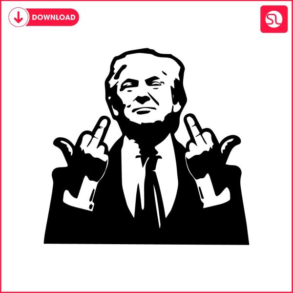 donald-trump-middle-finger-funny-meme-svg