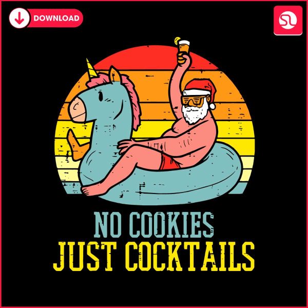 no-cookies-just-cocktails-funny-santa-svg