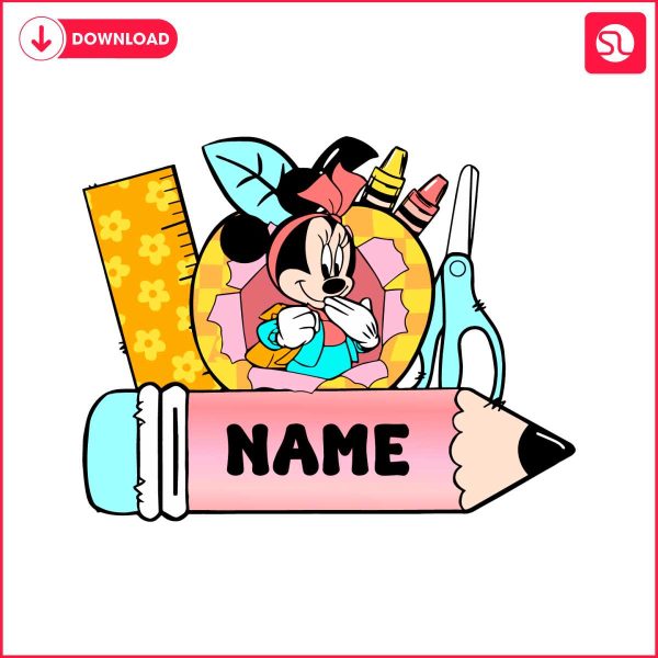 custom-minnie-student-name-frame-svg