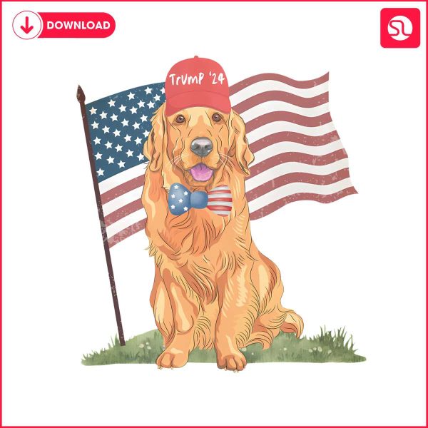 retro-trump-24-dog-usa-flag-png