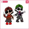 peso-pluma-halloween-freddy-krueger-and-beetlejuice-svg