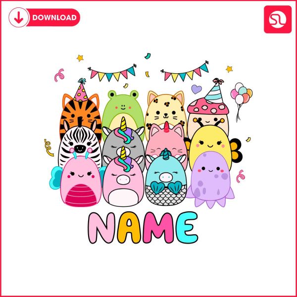 personalized-cute-squishmallows-with-name-birthday-svg
