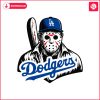 jason-voorhees-la-dodgers-baseball-svg