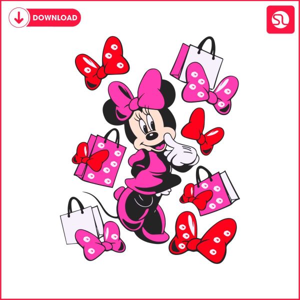 cute-minnie-mouse-fashion-shopping-svg