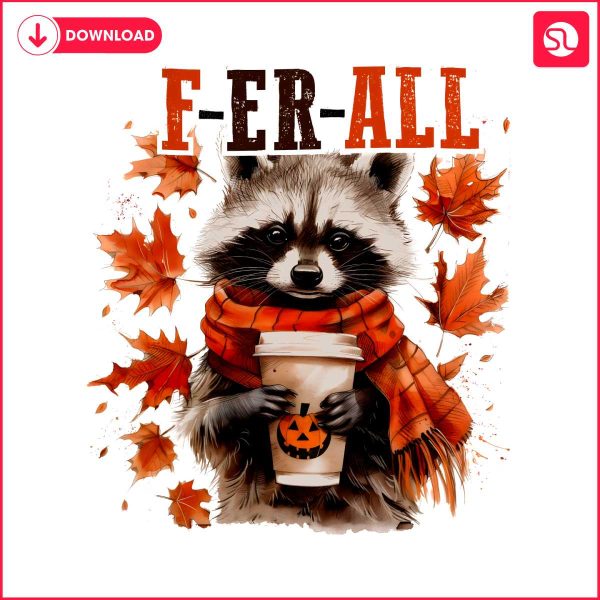 feral-girl-fall-raccoon-meme-autumn-png