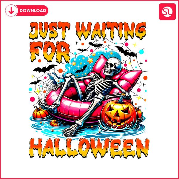 funny-just-waiting-for-halloween-pumpkin-summer-png