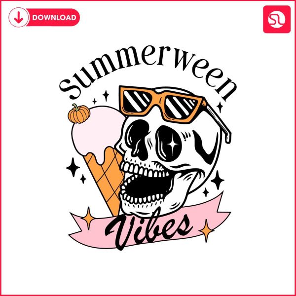 summerween-vibes-skull-ice-cream-cone-svg