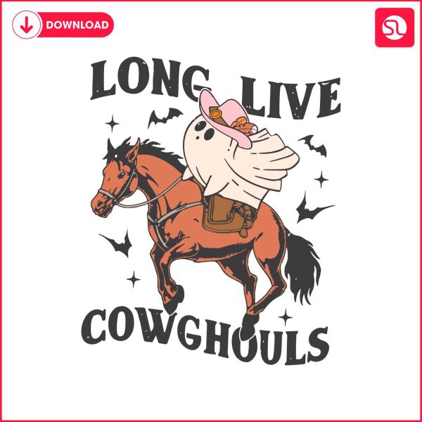 retro-long-live-cowghouls-ghost-svg