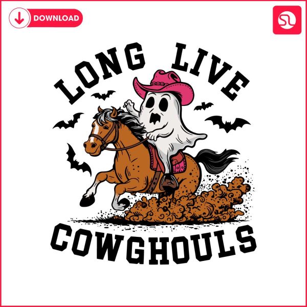 long-live-cowghouls-ghost-and-horse-svg