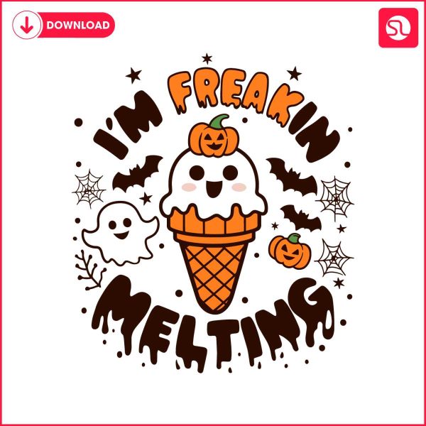 im-freakin-melting-spooky-ice-cream-cone-svg