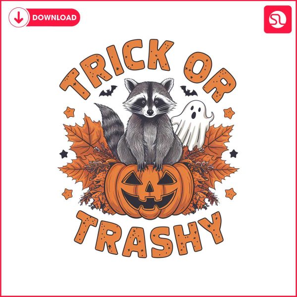 vintage-trick-or-trashy-raccoon-ghost-png